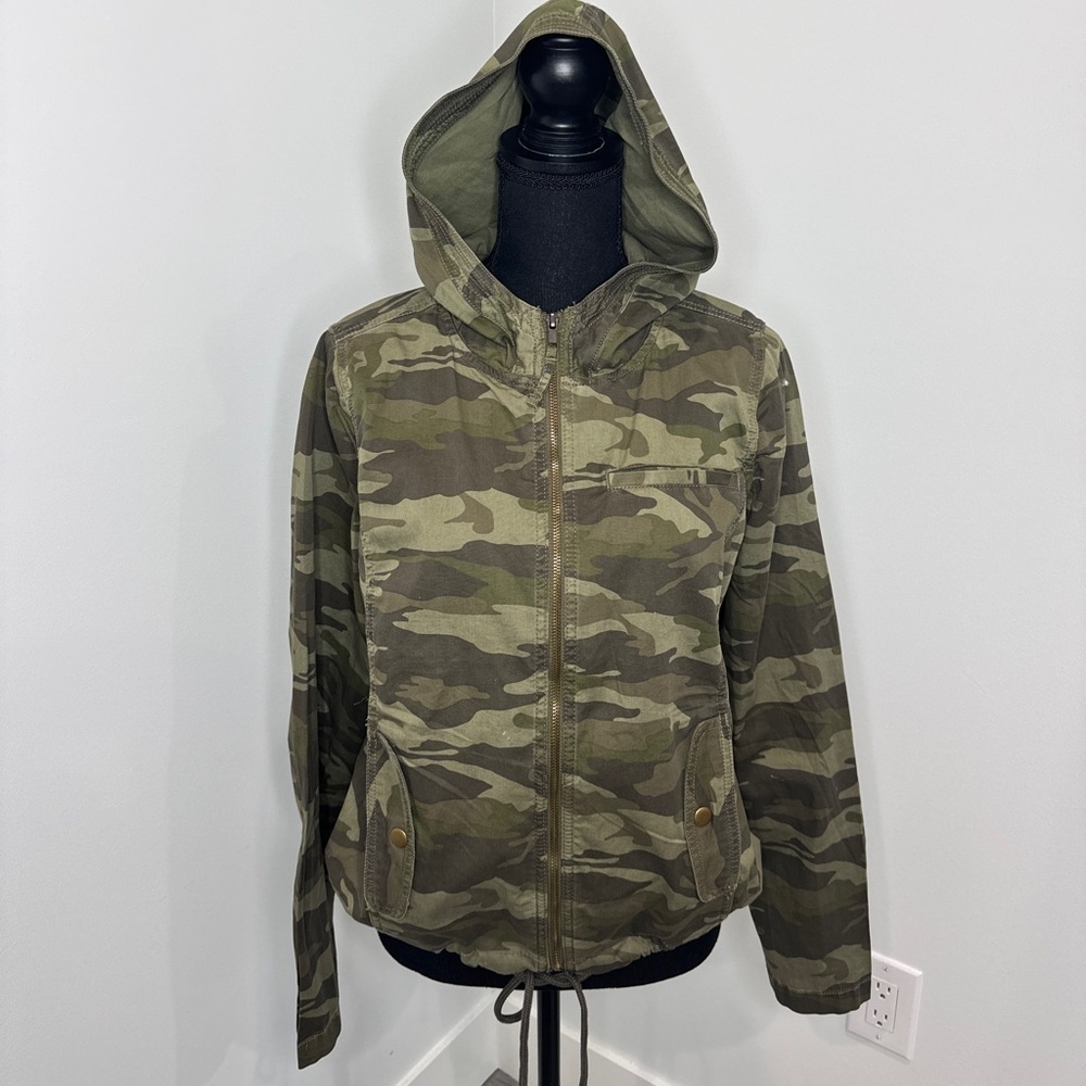 SO Camouflage Camo Hooded Women’s Utility Jacket (M)